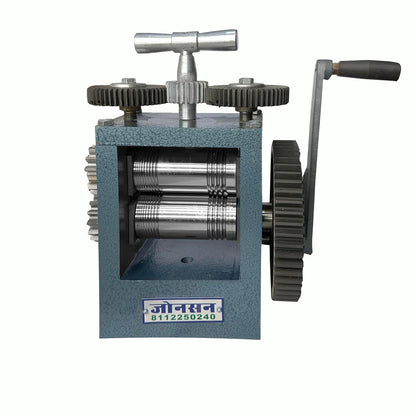 Johnson Tools 4" Rolling Mill Machine/Tar Patti Machine For Gold and Silver Jewellery/Wire Sheet Works Only (colour : Multicolour, Handle Included)
