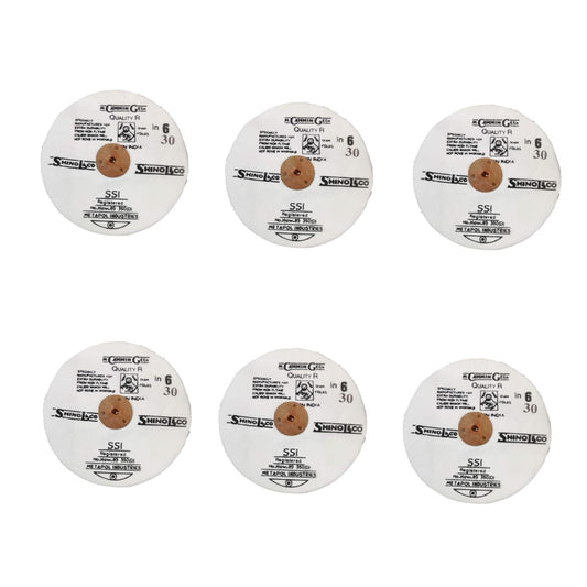 Johnson Tools Round Cloth Brush (Big Size) For Jewellery/Metal Polisher Motor Buff Machine -Pack of 5 pcs