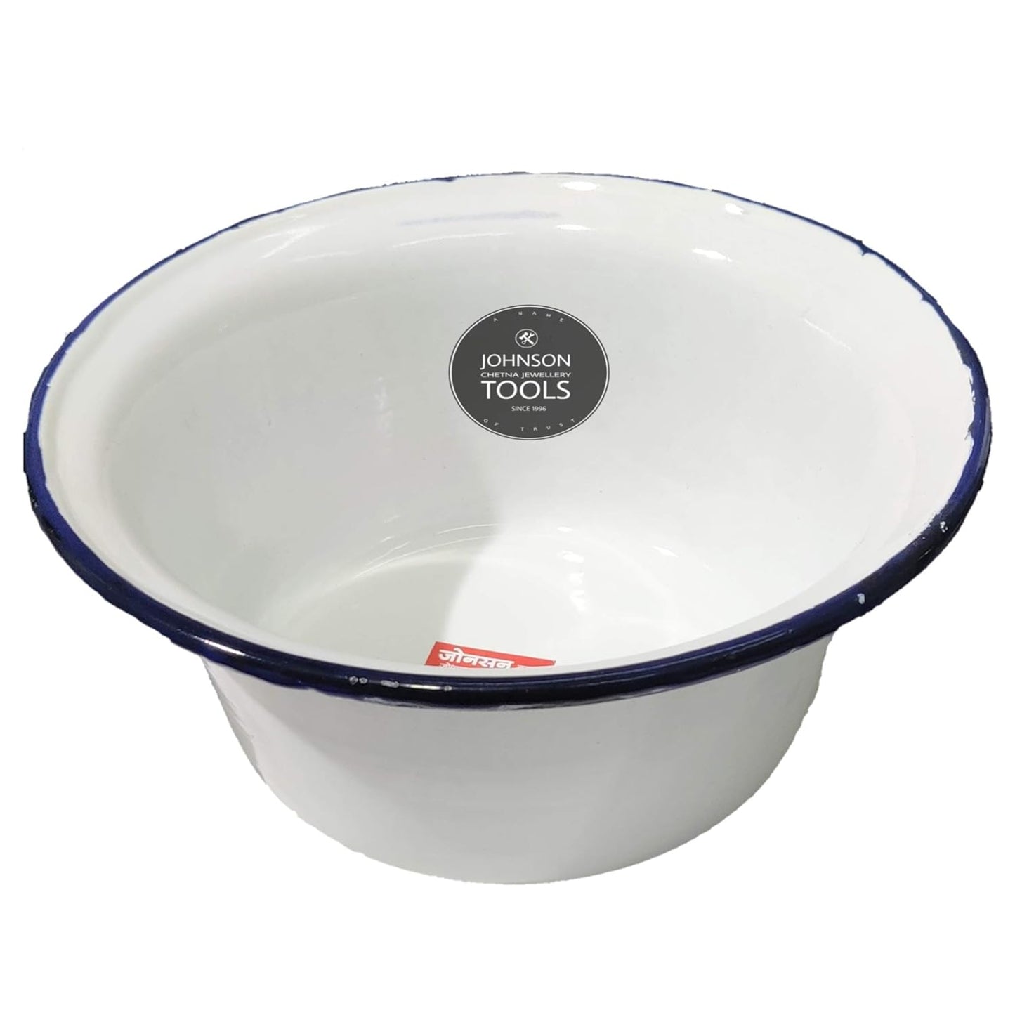 Johnson Tools 25pc Enamel Bowl Set - Tam Chini Pyala for Jewellery, Surgical & Kitchen Works - 2L Capacity