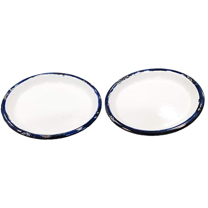 JOHNSON TOOLS Small Enamel Plate/Enamelware Plate (Flat) for Gold and Silver Jewellery, Surgical and Food Works