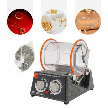 Johnson Tools 100gm Capacity Rotary Tumbler Polisher for Small Gold Article Polishing Works