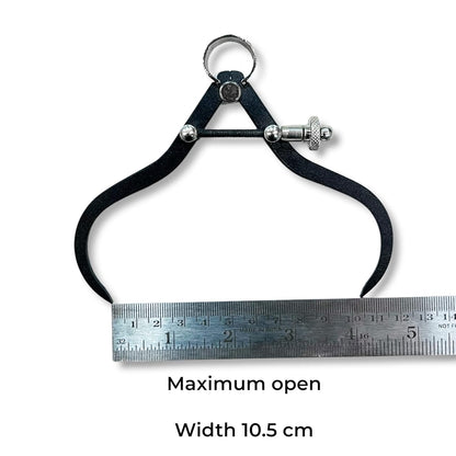 Johnson Tools Aven Spring Adjustable Outside Compass Divider 4" Fine Point Black Powder Coated Measuring for Jewellery Marking, Scribing, Craftsman, Architect, Artist, Carpenter, Model Making