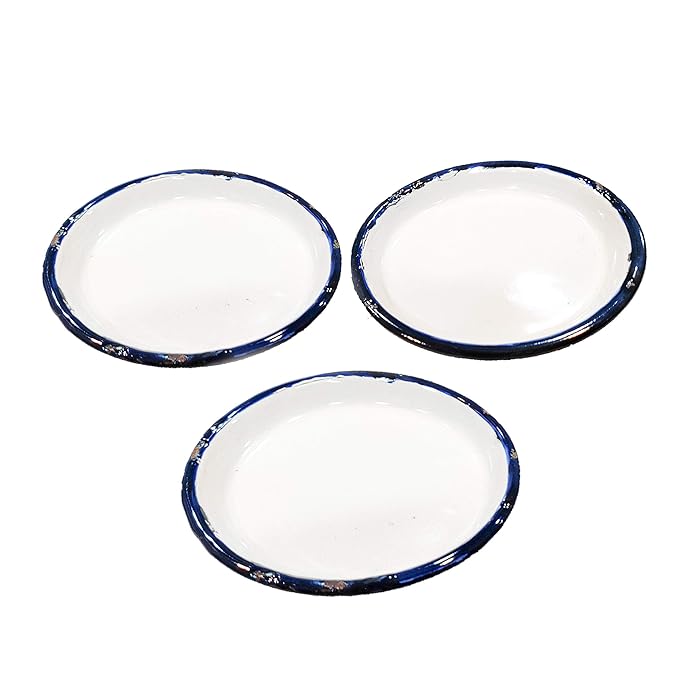 JOHNSON TOOLS Small Enamel Plate/Enamelware Plate (Flat) for Gold and Silver Jewellery, Surgical and Food Works
