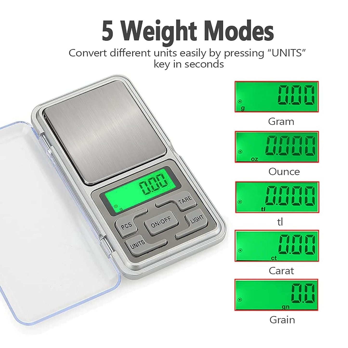 Johnson Tools MH200 Pocket Scale 0.1g to 200gm Capacity for Gold and Silver