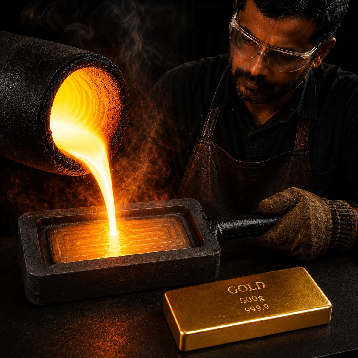 Johnson Tools Biscuit Ingot Mold For Making 500gram Gold and Silver Biscuit/Cadbury