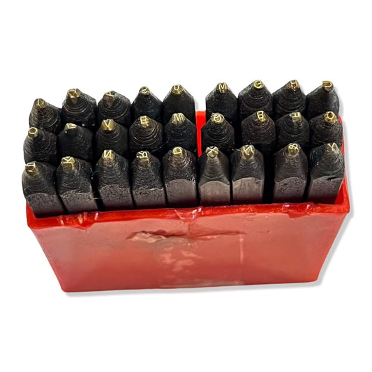 Johnson Tools Handmade Letter Punch Set of A-Z Letters (small Size) for Small Gold Jewellery or Articles (Size 1 MM (1/32 Inch)