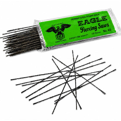 Johnson Tools Pack of 120 Piercing Saw Blades For Jeweler's Fix and Adjustable Hand Saw Frames