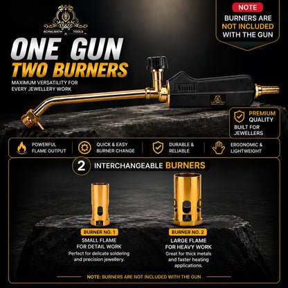 Johnson Tools Amul 36cms Long Nozzle LPG flamethrower Heating Torch Gun with Flat Handle