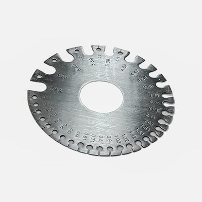 Johnson Tools Stainless Measuring Wire Gauge Round (Silver, Size 1 to 36)