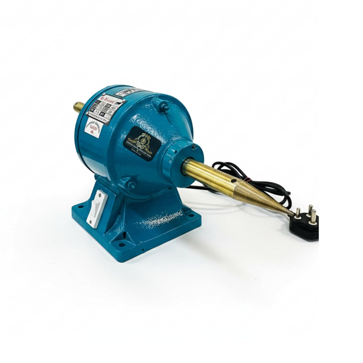 Johnson Tools Polisher Motor Buff Machine/Polish Motor of 0.25 HP for Gold and Silver Jewelry Polishing
