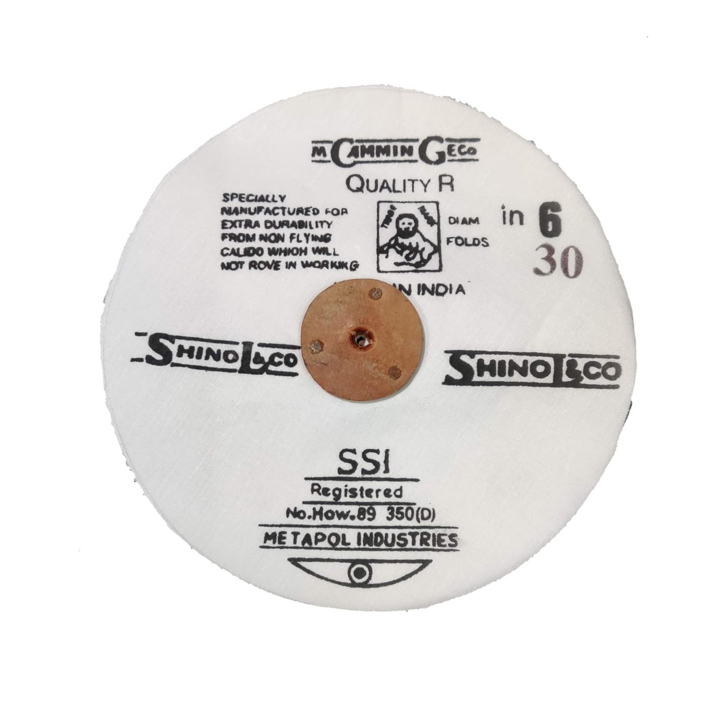 Johnson Tools Round Cloth Brush (Big Size) For Jewellery/Metal Polisher Motor Buff Machine -Pack of 5 pcs