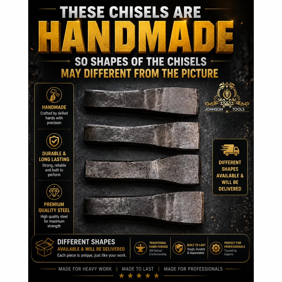 Johnson Tools Desi Chisel/Cheni (Handmade) for Silver or Gold Bar Cutting Works