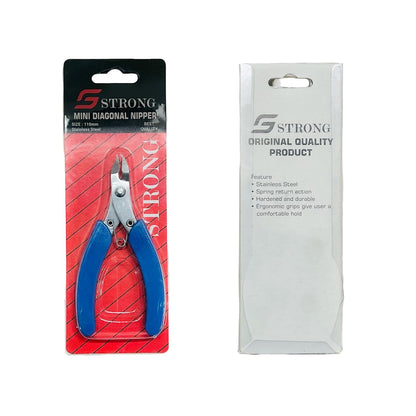 Johnson Tools Original Strong Stainless Steel Diagonal Cutter, Nipper, Plier (blue handle, Size-110mm)