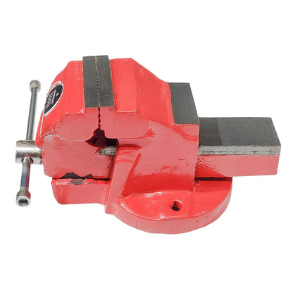 Johnson Tools Bench Vise or Drill Vise of Heavy Structure Cast Iron Fixed Base (0 No(190mm)) Red