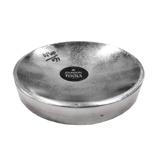 Johnson Tools Round Curved Surface Anvil Plate for Jewellery Repairing, Forming, Stamping, Shaping Works (Size- 3.6x3.6, Color- Chrome)