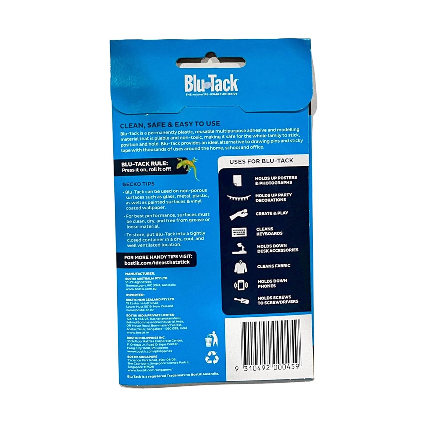 Johnson Tools Bostik Blutack Reusable Adhesive
