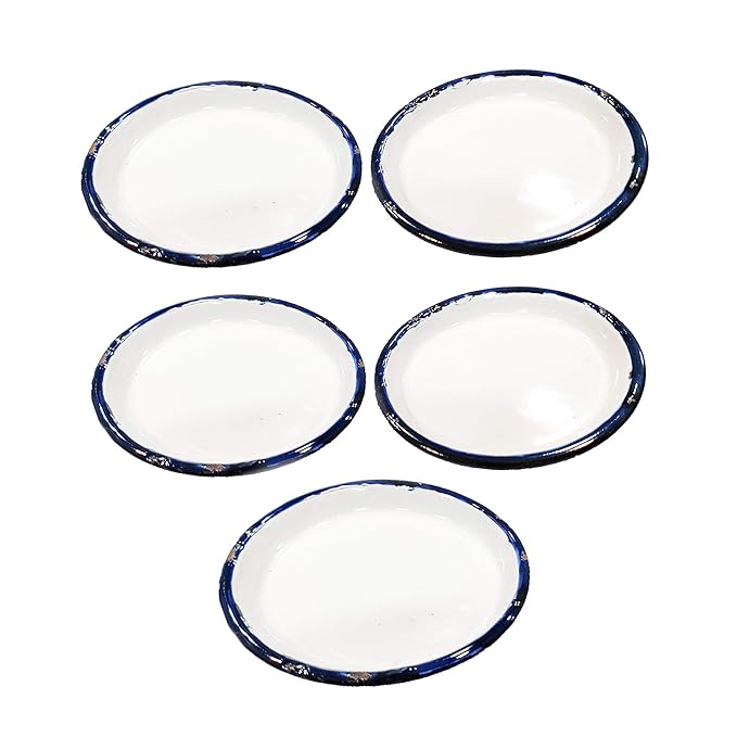 JOHNSON TOOLS Small Enamel Plate/Enamelware Plate (Flat) for Gold and Silver Jewellery, Surgical and Food Works