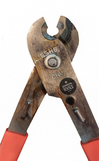 Johnson Tools Heavy Duty Wire Cutter for Cutting Copper, Aluminum Vehicle Clutch Wires (Size-20cm, Color - Multi)