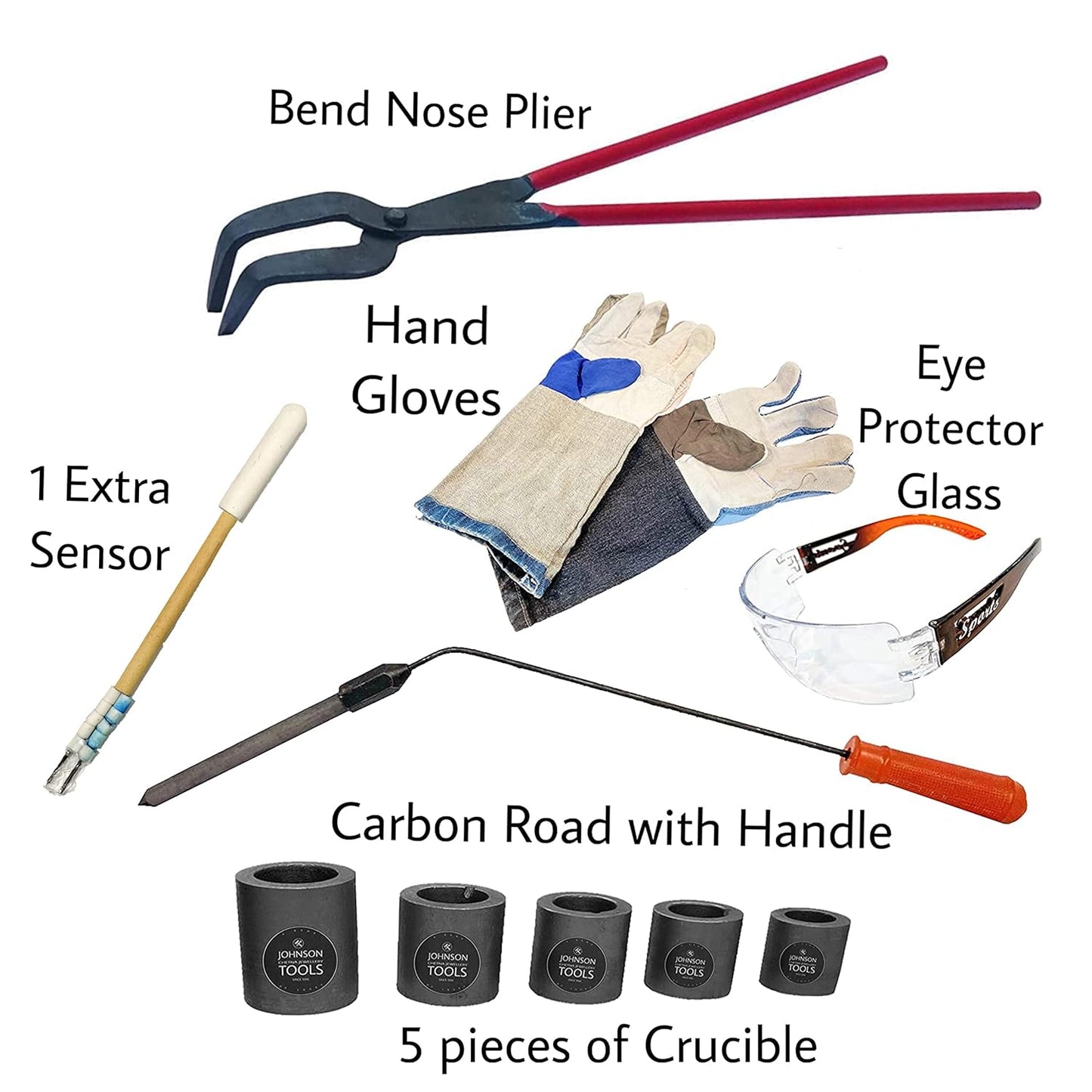 Johnson Tools Special Melting Furnace For Gold and Silver Jewellery With Adjust Cooling Fan and MCB (Capacity of 1 kg)