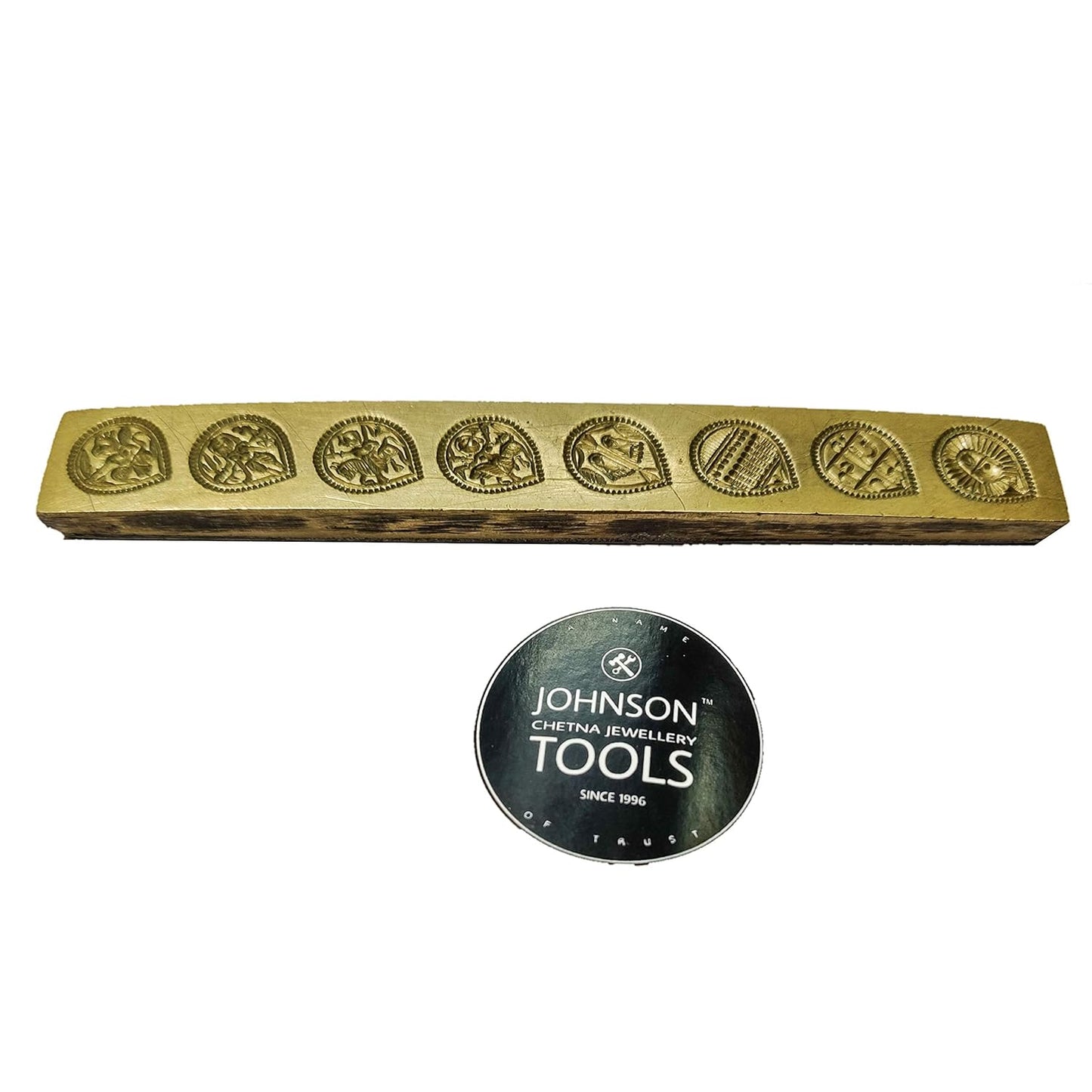 Johnson Tools Pan Shape Thappa/Sancha/Mold of Bronze For Design Jewellery Locket/Pendel Making.