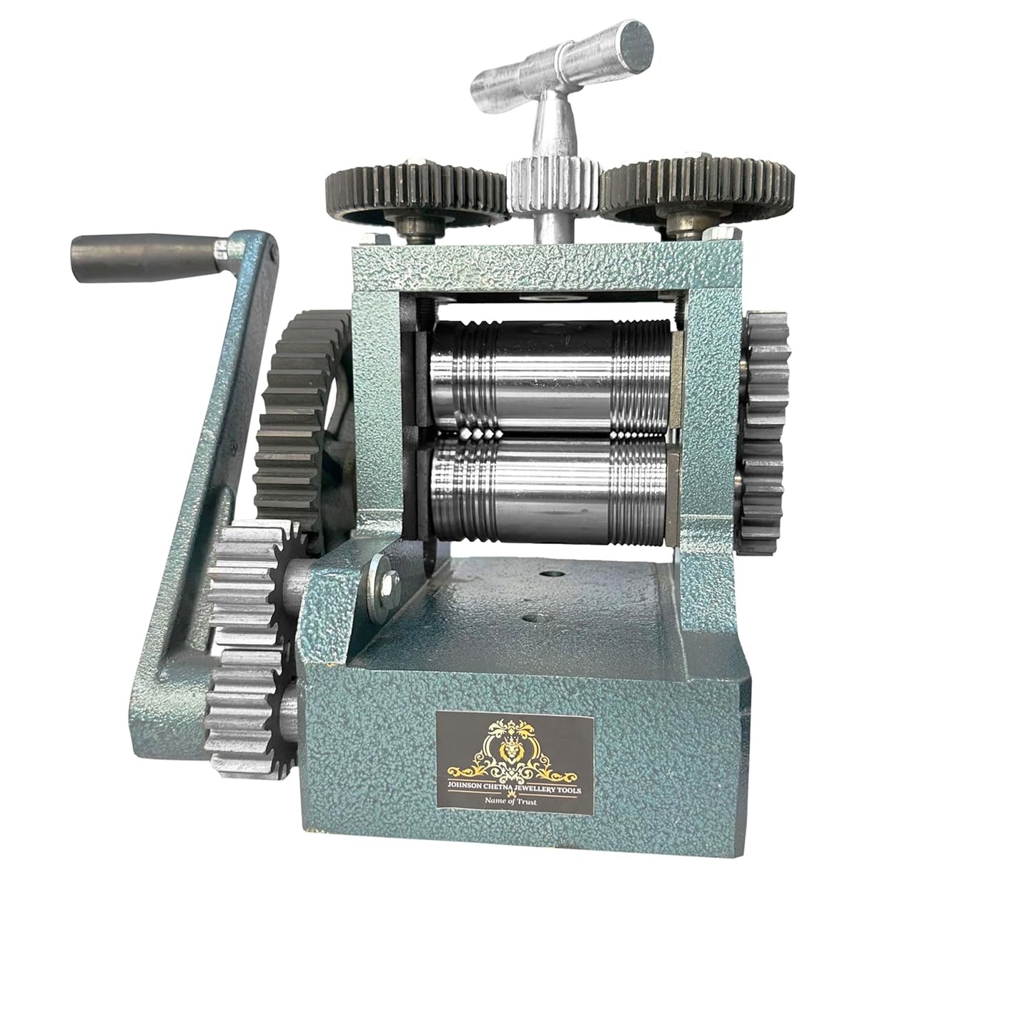 Johnson Tools 4" Rolling Mill Machine/Tar Patti Machine For Gold and Silver Jewellery/Wire Sheet Works Only (colour : Multicolour, Handle Included)