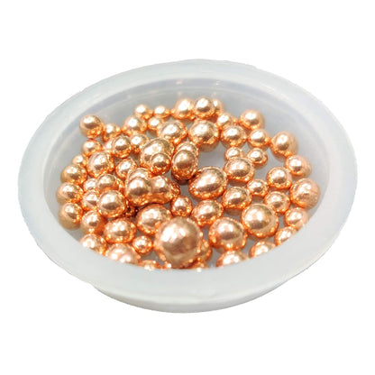 Johnson Tools Imported Quality Shiny Pure Round Italian Copper Small Balls/bolls (Gold Mix Quality 500 Gram)