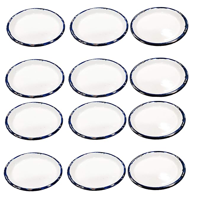 JOHNSON TOOLS Small Enamel Plate/Enamelware Plate (Flat) for Gold and Silver Jewellery, Surgical and Food Works