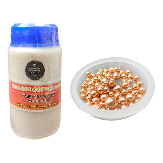 Johnson Tools Imported Quality Shiny Pure Round Italian Copper Small Balls/bolls (Gold Mix Quality 500 Gram)