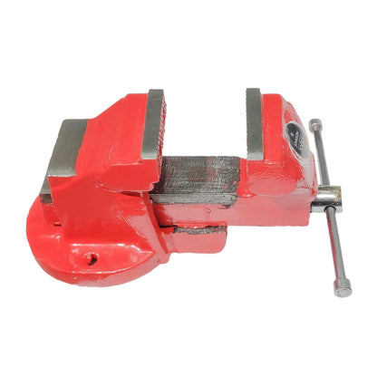 Johnson Tools Bench Vise or Drill Vise of Heavy Structure Cast Iron Fixed Base (0 No(190mm)) Red