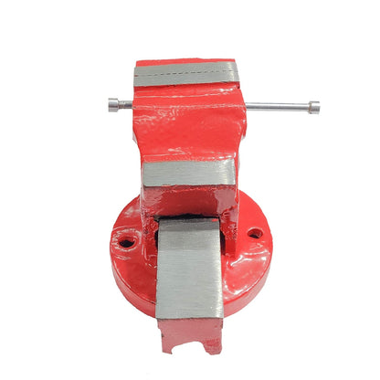 Johnson Tools Bench Vise or Drill Vise of Heavy Structure Cast Iron Fixed Base (0 No(190mm)) Red