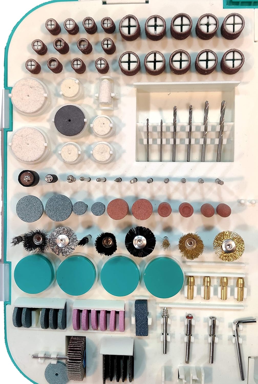 Johnson Tools Mini Rotary Drill Grinder All in One Set with 138 Pieces kit for Jewellery Art n Craft DIY Working Tool