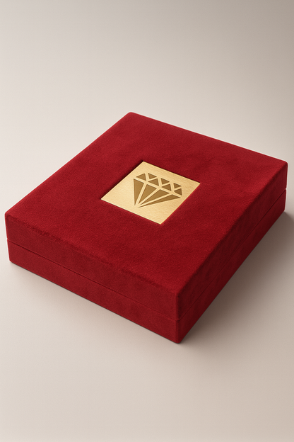 Johnson Tools Heavy Sued Velvet Jewellery Necklace Earring Pendant Half Set Box | Premium LED Display Case (Size 7″ × 8″)