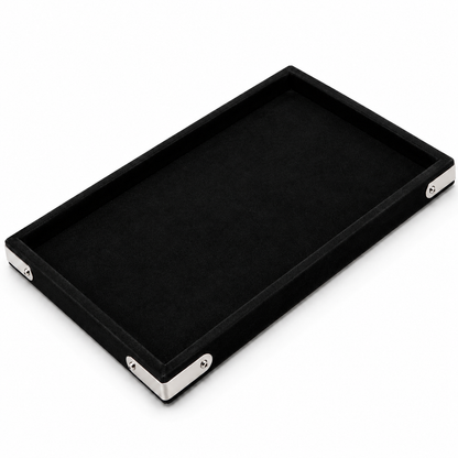 Johnson Tools Black Jewellery Display Organizer Tray/Beading Tray (pack of 2) for Gold and Silver Jewelry Display