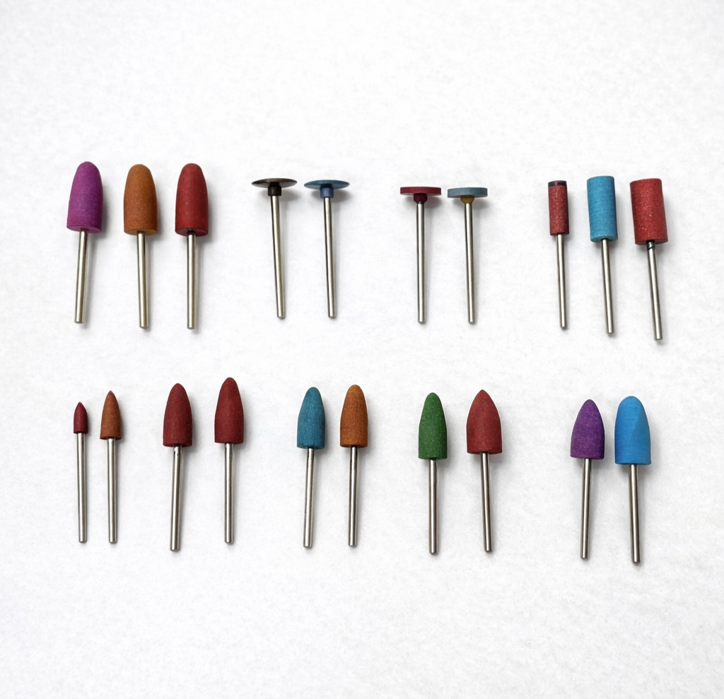 Johnson Tools Multi Grit Silicone Polishing Bits for Gold Silver Diamond Jewellery Polishing, Minicraft Rotary Tools for Finishing, Smoothing & Mirror Polish (Set of 20 Pieces)