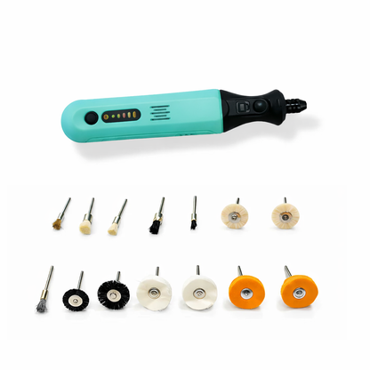 Johnson Tools Mini Portable Wireless Hand Drill Machine 8V Rechargeable Die Grinder Tool for Jewelry, Wood, Craft, Metal, DIY Polishing & Engraving Works (Variable Speed, USB Charging)