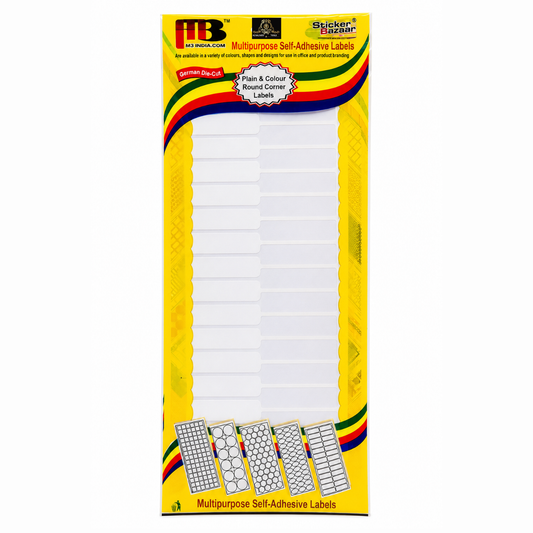 Johnson Tools Multipurpose Self Adhesive Labels for Jewellery, Any Product Labelling Works (Size 22X13mm, Pack of 100 Labels)
