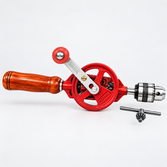 Johnson Tools Nahal 1/4'' Hand Drill Machine with Japanese Chuck Key Model (Color - Red and Black, Size - 6mm)