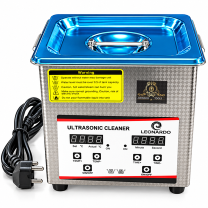 Johnson Tools Digital Pro 40kHz Ultrasonic Cleaner with Auto Digital Timer & Heater for Jewelry, Glasses & Watches Cleaner (2 Litre)
