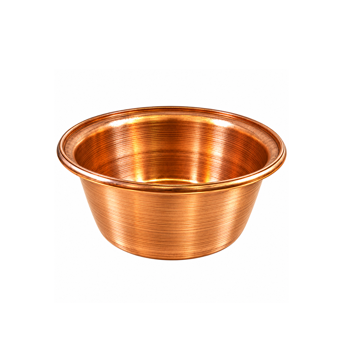 Johnson Tools Pure Shiny Handmade Plane Copper Bowl for Jewellery Works/Food Service Works/ayurveda and Much More (Capacity - 500gm)