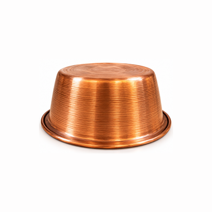Johnson Tools Pure Shiny Handmade Plane Copper Bowl for Jewellery Works/Food Service Works/ayurveda and Much More (Capacity - 500gm)