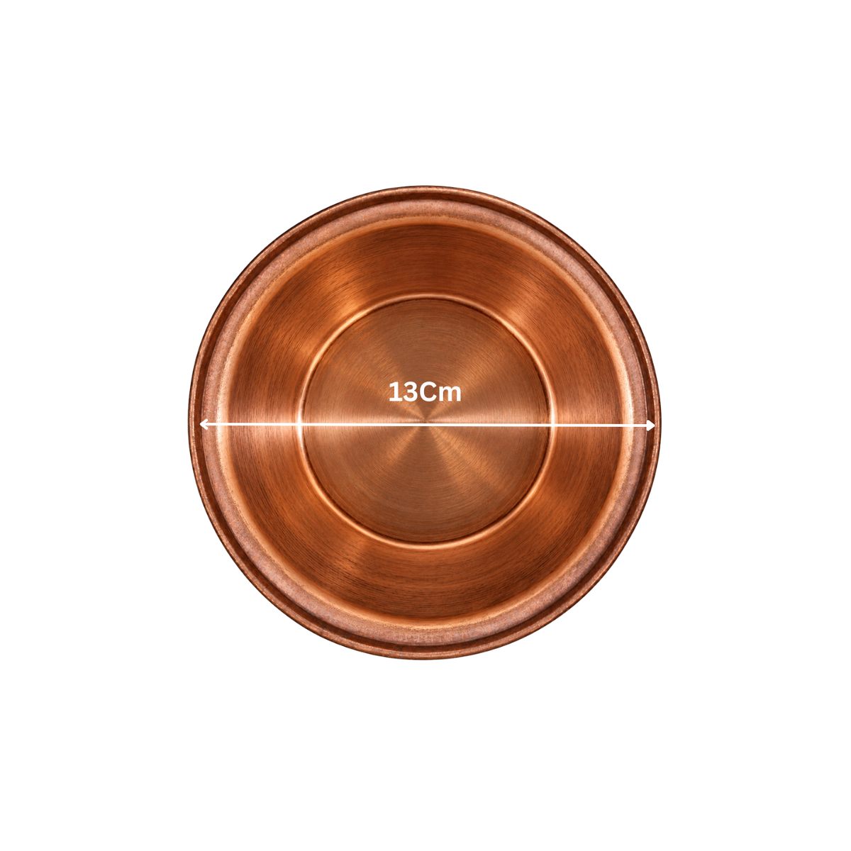Johnson Tools Pure Shiny Handmade Plane Copper Bowl for Jewellery Works/Food Service Works/ayurveda and Much More (Capacity - 500gm)