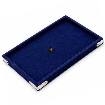 Johnson Tools Neavy Blue Jewellery Display Organizer Tray/Beading Tray (pack of 2) for Gold and Silver Jewelry Display (Blue)