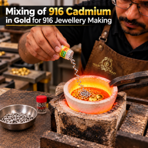 Johnson Tools Pure 916 Cadmium Cut Wire Alloy for Gold Mixing and 916 Gold Jewellery Makeing Works (10 gms)