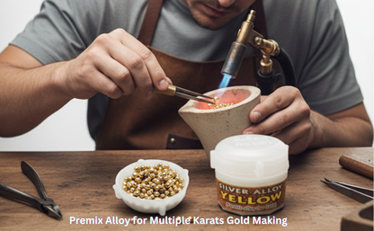 Johnson Tools Birla 621 Grade Premix Yellow Alloy For Gold Mixing or 916 Gold Making (Silver Yellow Alloy 10gram)