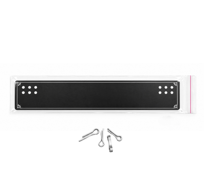 Johnson Tools C1P Series Black PVC Jewelry Display Card With Aluminium Clip And Single Stick Zipper For Payal, Chain, Bracelet