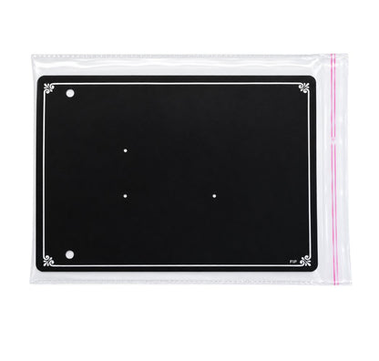 Johnson Tools F1P Series Black PVC Jewellery Display Card For Necklace Sets, Kada Payal, Gents Hand Kada (5.25x7")