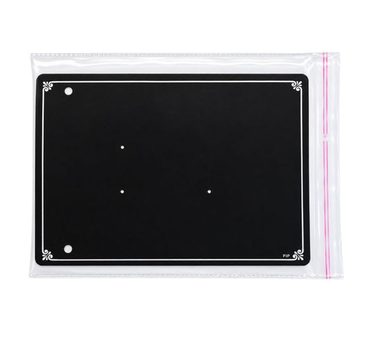 Johnson Tools F1P Black PVC Jewellery Display Card For Necklace Sets, Kada Payal, Gents Hand Kada (5.25x7")