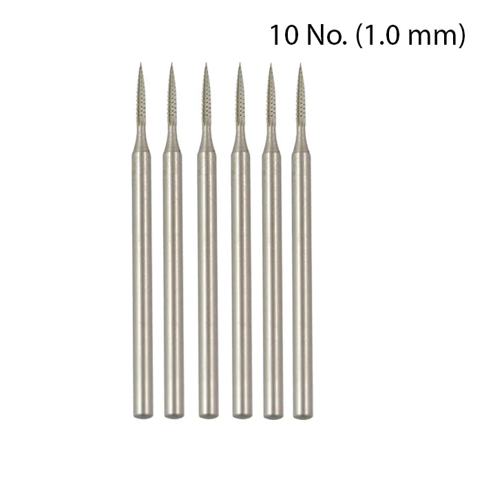 Johnson Tools Solitaire German Krause Bur for Gold and Silver Jewellery Making Works (6pc set)