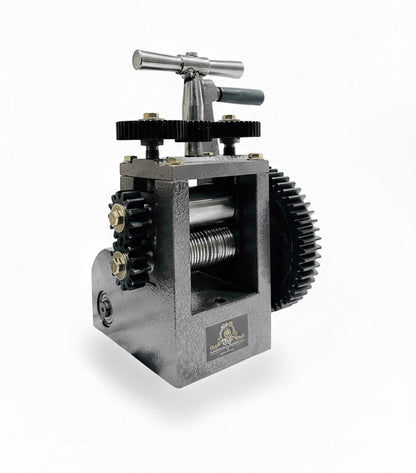 Johnson Tools 3" Marwari-Rajwari Lining Design Rolling Mill Machine, Jewellery Wire Pattern Roller for Gold and Silver, Hand-Operated Metal Design Tool