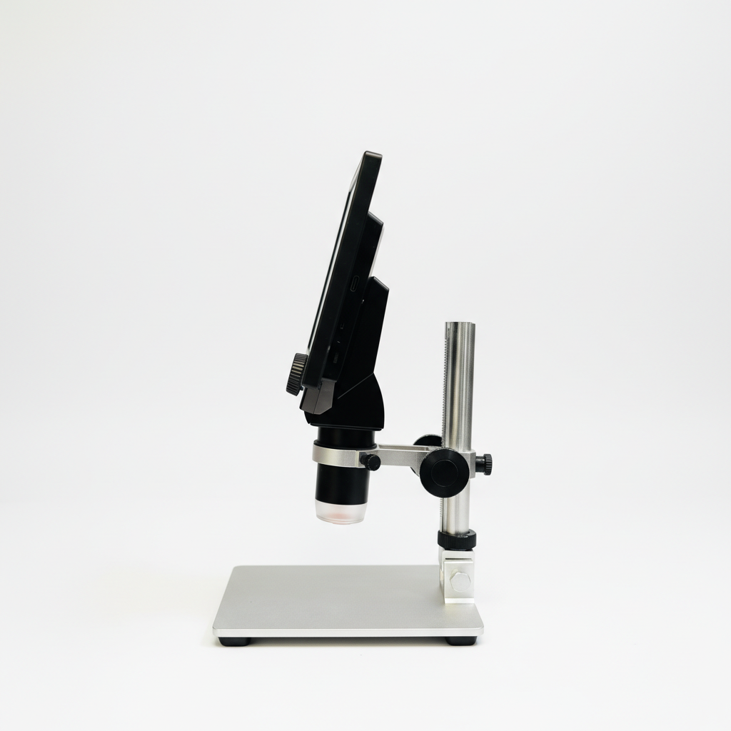 Johnson Tools Digital LCD Microscope with HD Display, Adjustable Zoom Inspection Microscope for Jewellery, PCB, Watch & Precision Repair Work